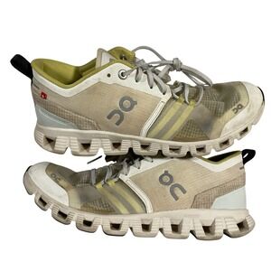 On Cloud Running Shoes Women's Size 8 White Green Yellow Gym Workout Athletic‎